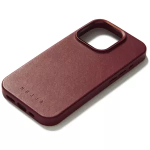 Kryt Mujjo Full Leather Case for iPhone 15 Pro Max - Burgundy