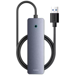 USB Hub Baseus Hub 4in1 UltraJoy Lite 100cm USB-A to 4x USB 3.0 + USB-C 5V (grey)