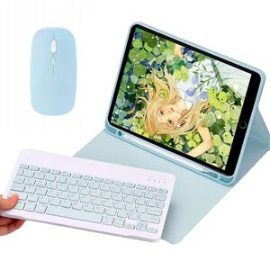 Puzdro s klávesnicou a myšou pre Apple iPad 7 / 8 / 9, 10.2" 2019 / 2020 / 2021, modré