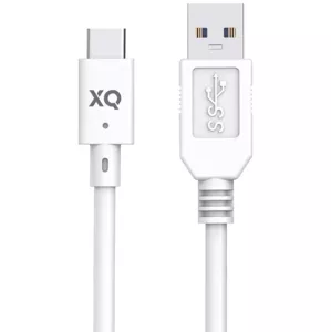 Kábel XQISIT NP Charge & Sync USB-C to USB-A 3.1 100cm white (50847)