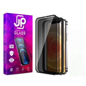 JP Privacy 3D sklo, 2 kusy, s inštalačným rámčekom, iPhone 13, čierne