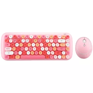 Klávesnica Wireless keyboard + mouse set MOFII Candy 2.4G (Pink)