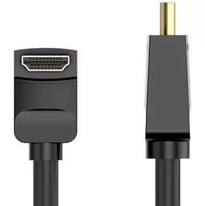 Kábel Vention Cable HDMI AARBG 1,5m Angle 90° (black)