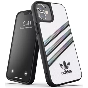 Kryt Adidas OR Moulded Case PU Woman SS21 for iPhone 12 mini White/holographic (43710)