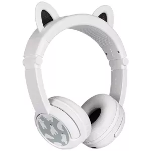 Slúchadlá Wireless headphones for kids Buddyphones Play Ears Plus panda, White (4897111741078)