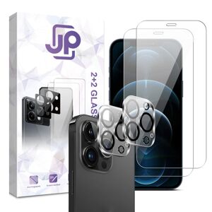 JP Combo pack, Súprava 2 tvrdených skiel a 2 sklíčok pre šošovku, iPhone 12 Pro