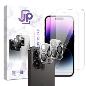 JP Combo pack, Súprava 2 tvrdených skiel a 2 sklíčok pre šošovku, iPhone 14 Pro Max