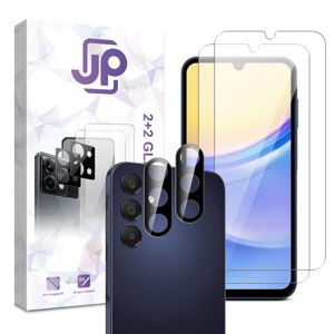 JP Combo pack, Súprava 2 tvrdených skiel a 2 sklíčok pre šošovku, Samsung Galaxy A15