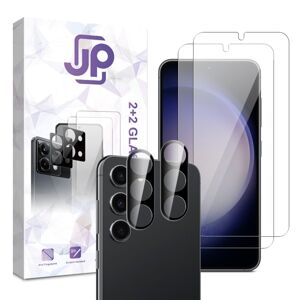 JP Combo pack, Súprava 2 tvrdených skiel a 2 sklíčok pre šošovku, Samsung Galaxy S23