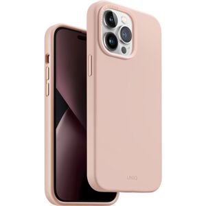 UNIQ Lino silikónový kryt iPhone 14 Pro Max ružový