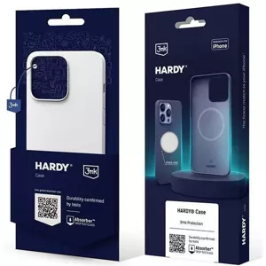 Kryt 3MK Hardy Case iPhone 15 Plus 6.7" silver-white MagSafe