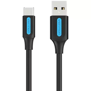 Kábel Vention Charging Cable USB-A 2.0 to USB-C COKBC 0,25m (black)