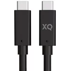 Kábel XQISIT NP Charge & Sync USB-C to USB-C 3.1 150cm E black (50844)
