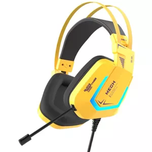 Slúchadlá Gaming headphones Dareu EH732 USB RGB, yellow (6950589911782)