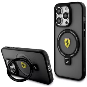 Kryt Ferrari FEHMP15XUSCAK iPhone 15 Pro Max 6.7" black hardcase Ring Stand 2023 Collection MagSafe (FEHMP15XUSCAK)