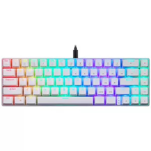 Herná klávesnica Mechanical gaming keyboard Motospeed CK67 RGB (white)