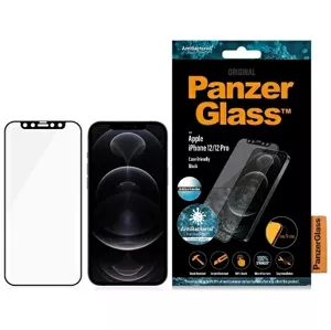 Ochranné sklo PanzerGlass iPhone 12/12 Pro Black - Anti-glare