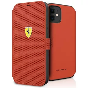 Kryt Ferrari FESPEFLBKP12SRE iPhone 12 mini 5,4" red book On Track Perforated (FESPEFLBKP12SRE)