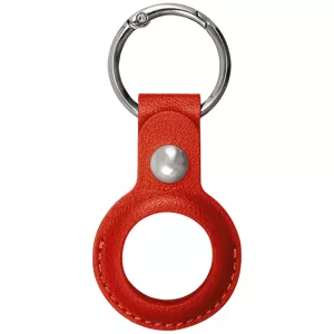 Púzdro XQISIT Faux Leather Keyring for AirTag red (46345)
