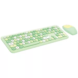 Klávesnica Wireless keyboard + mouse set MOFII 666 2.4G (Green)
