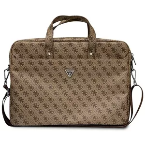 Púzdro Guess Torba GUCB15P4TW 16" brown Saffiano 4G Hot Stamp Triangle Logo (GUCB15P4TW)
