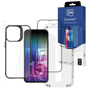 Ochranné sklo 3MK Comfort Set 4in1 iPhone 15 Pro Max 6.7" 4in1 set of protective accessories