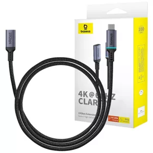Kábel Baseus High Definition extension cable USB-C Male to Female 10Gbps, 1m (black)