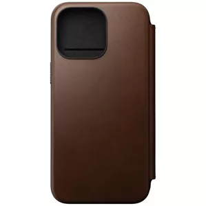 Púzdro Nomad Modern Leather Folio, brown - iPhone 15 Pro Max (NM01633785)