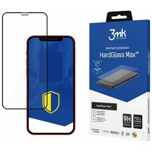 Ochranné sklo 3MK Apple iPhone 12 Black - 3mk HardGlass Max