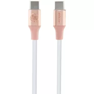 Kábel Guess GUCCLALRGDP kabel USB-C - USB-C 1.5m Fast Charging pink Ebossed Logo (GUCCLALRGDP)