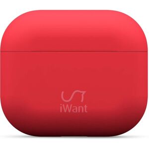 iWant AirPods 3.generácia ultra-tenké puzdro červené