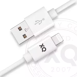 Kábel XQISIT NP Charge & Sync Lightn. to USB-A 2.0 100cm white (50895)