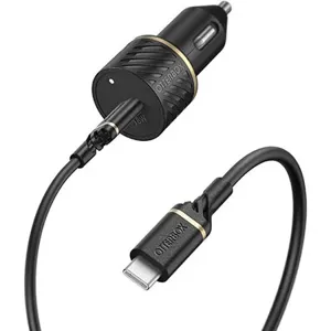 Nabíjačka do auta Otterbox Car Charger Bundle USB C 18W USB-PD+USB C Black (78-52543)