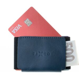 Kožená peňaženka FIXED Tiny Wallet z pravej hovädzej kože, modrá