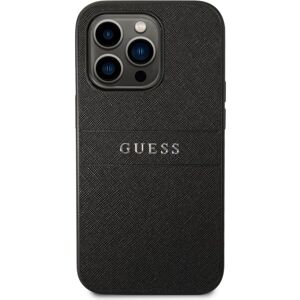 Guess PU Leather Saffiano kryt iPhone 14 Pro Max čierny