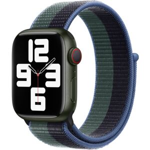 Apple Watch prevliekací športový remienok 41/40/38mm tmavo atramentový / eukalyptovo zelený