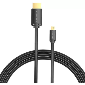 Kábel Vention HDMI-D Male to HDMI-A Male 4K HD Cable 2m AGIBH (Black)