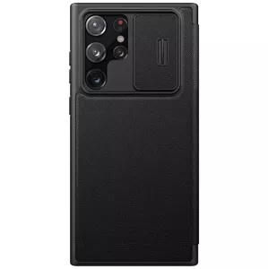 Púzdro Nillkin CamShield Leather case for Samsung Galaxy S22 Ultra, Black (6902048247550)