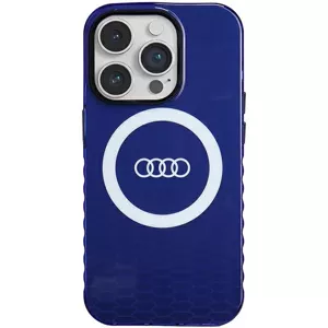 Kryt Audi IML Big Logo MagSafe Case iPhone 14 Pro 6.1" navy blue hardcase AU-IMLMIP14P-Q5/D2-BE (AU-IMLMIP14P-Q5/D2-BE)