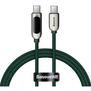 Kábel Baseus Display Cable USB-C to USB-C 100W 1m (green)