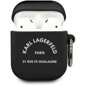 Karl Lagerfeld Rue St Guillaume puzdro Airpods 1/2 čierne