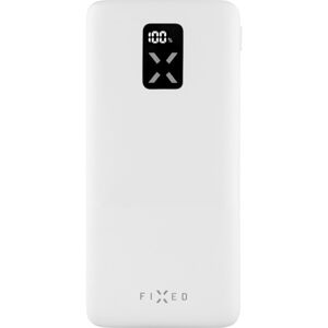 Powerbanka FIXED Zen 10 s LCD displejom a výstupom PD 20W, 10 000 mAh, biela