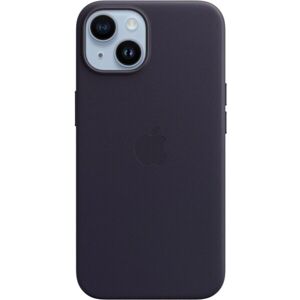 Apple kožený kryt s MagSafe na iPhone 14´ atramentovo fialový