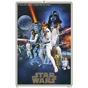 Plagát Star Wars - 40. Anniversary One Sheet B (124)