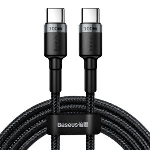 Baseus Cafule kábel USB-C / USB-C PD 2.0 5A 2m, sivý (CATKLF-ALG1)