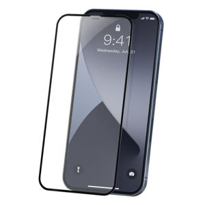 Baseus Full screen 0,23 mm 2x ochranné sklo na iPhone 12 Pro Max, čierne (SGAPIPH67N-PE01)