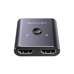 BlitzWolf BW-HDC2 Switch Box 2x 1 4K HDMI, sivý (BW-HDC2)