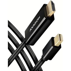 AXAGON Mini DisplayPort - HDMI 1.4 kábel 1.8m čierny