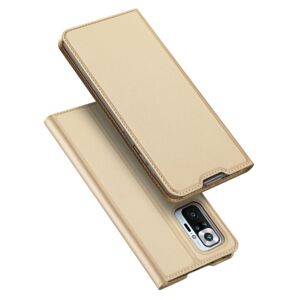 Peňaženkové puzdro Dux Ducis Skin Pro zlaté – Xiaomi Redmi Note 10 Pro
