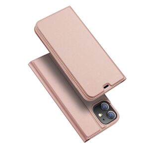 Peňaženkové puzdro Dux Ducis Skin Pro ružové – Apple iPhone 12 / iPhone 12 Pro